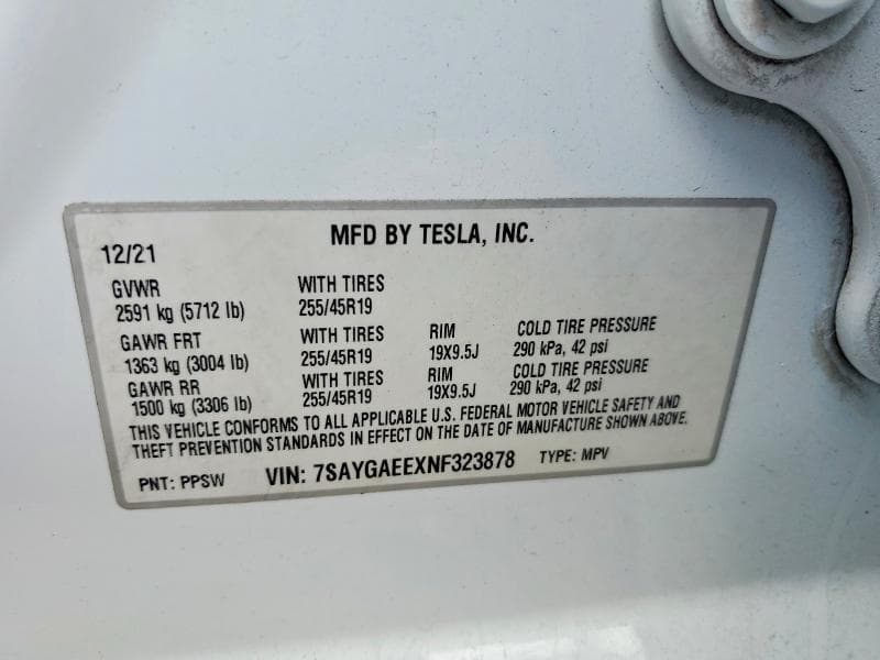 2022 TESLA MODEL Y 12