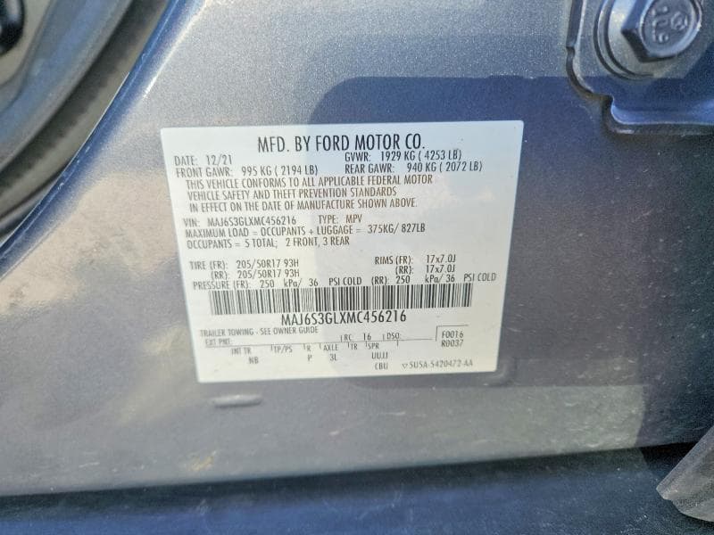 2021 FORD ECOSPORT SE 13