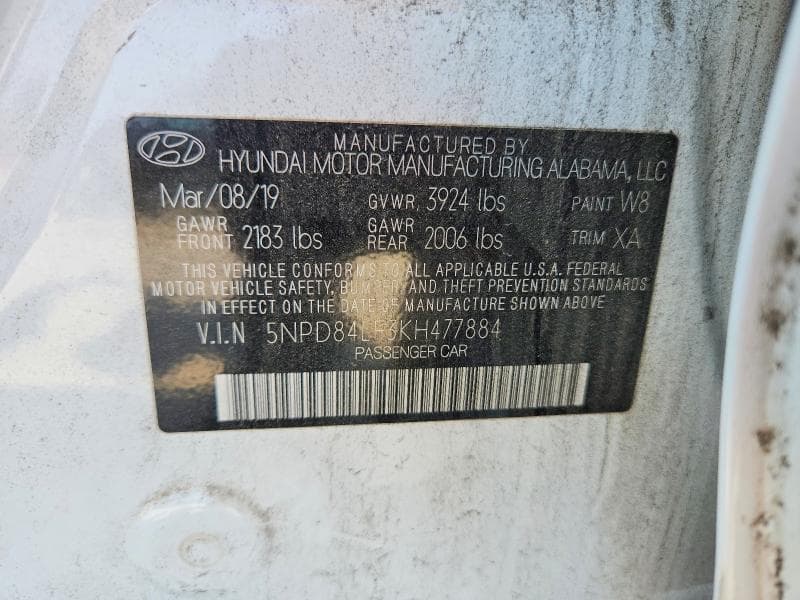 2019 HYUNDAI ELANTRA SEL 12