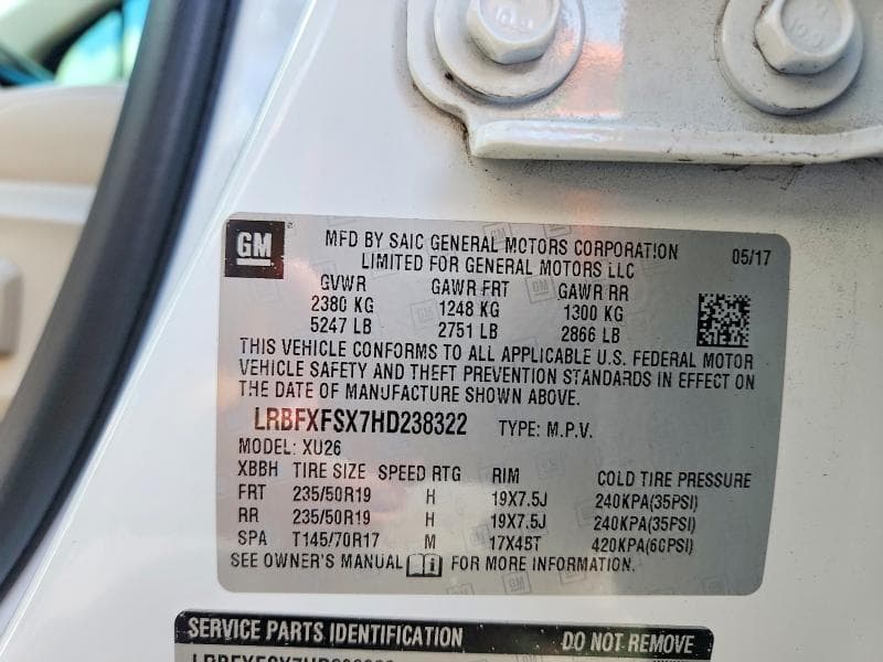 2017 BUICK ENVISION PREMIUM II 12