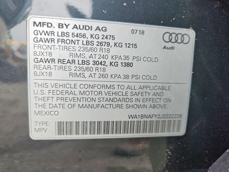 2018 AUDI Q5 PREMIUM PLUS 14