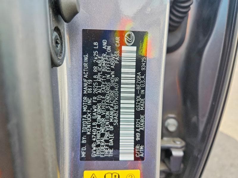 2019 LEXUS ES 350 13