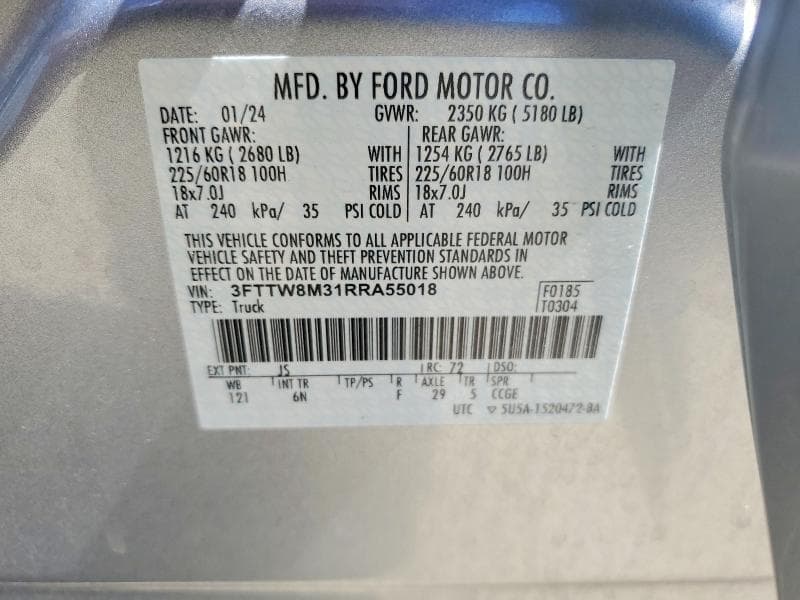 2024 FORD MAVERICK LARIAT 12