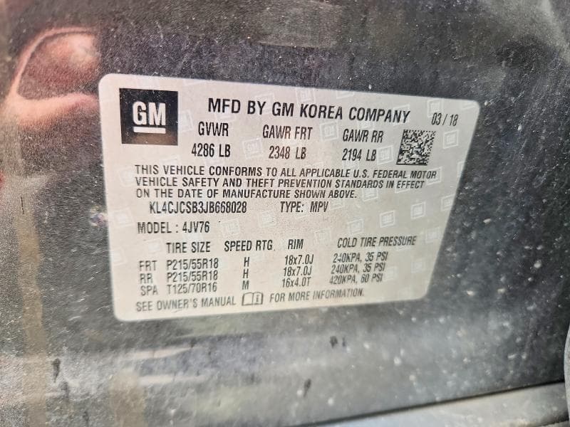2018 BUICK ENCORE ESSENCE 13