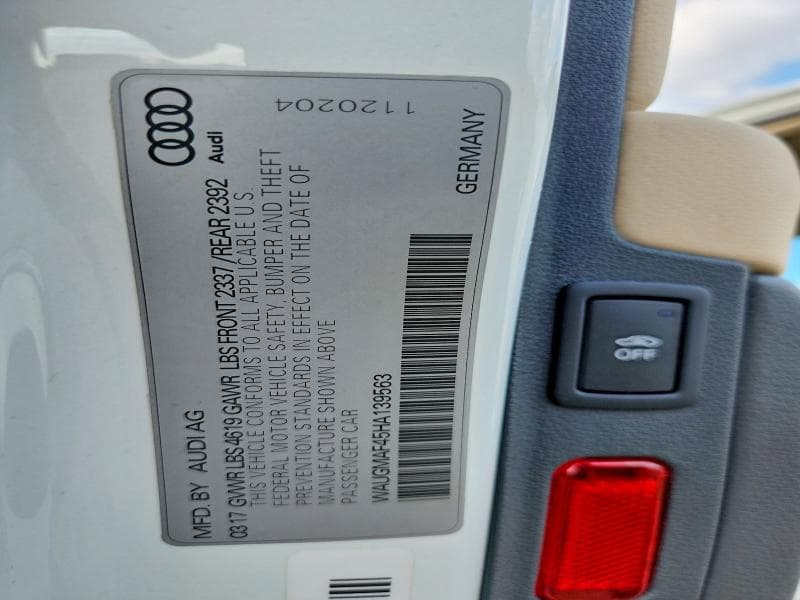2017 AUDI A4 ULTRA PREMIUM 12