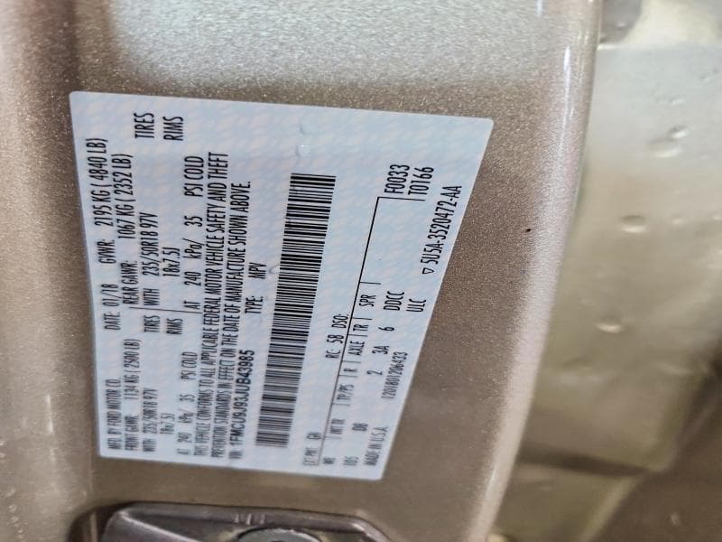 2018 FORD ESCAPE TITANIUM 13