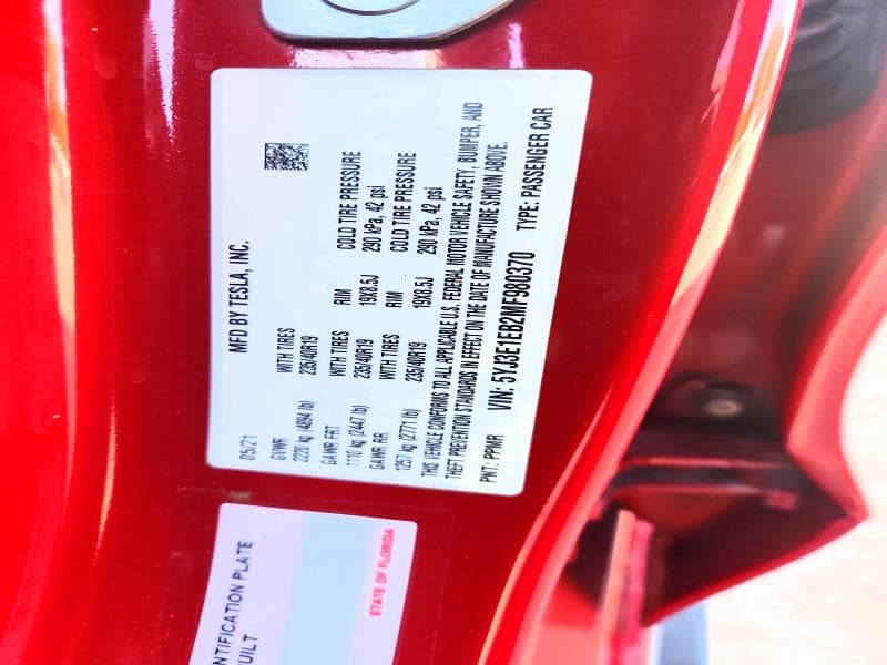 2021 TESLA MODEL 3 12