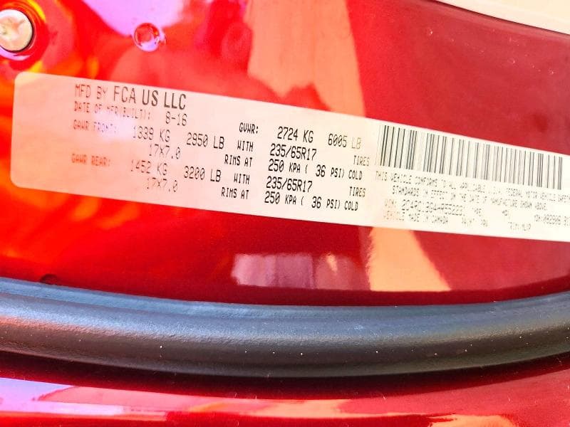 2017 CHRYSLER PACIFICA TOURING L 13