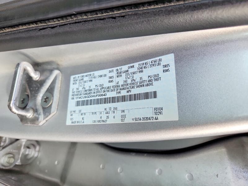 2017 FORD ESCAPE SE 13