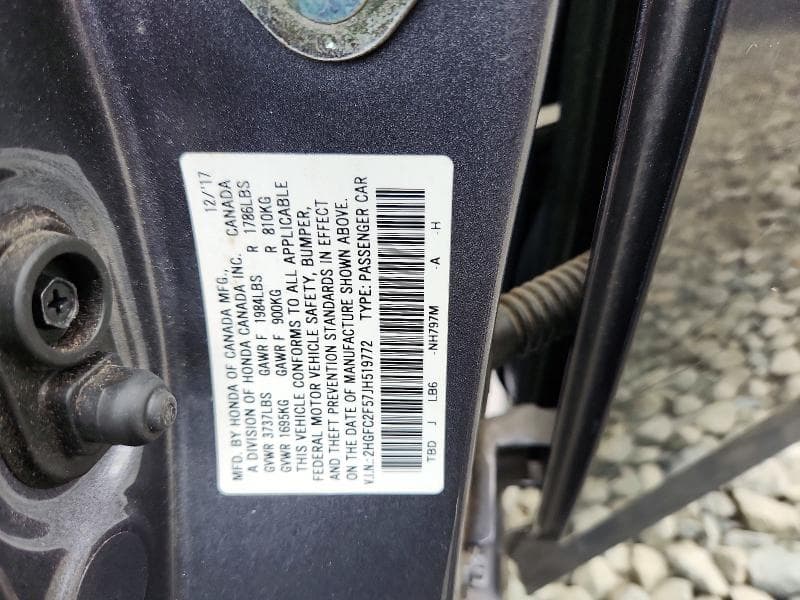 2018 HONDA CIVIC LX 12
