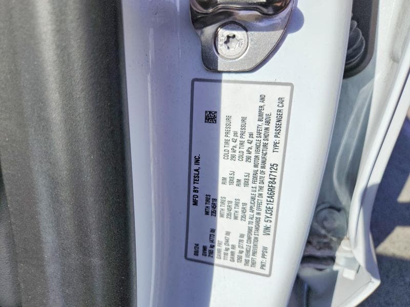 2024 TESLA MODEL 3 13