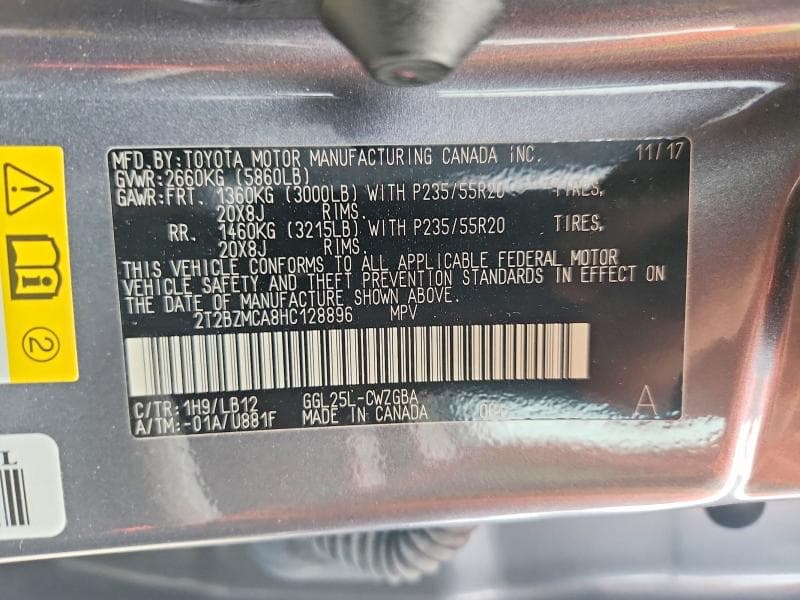 2017 LEXUS RX 350 BASE 12