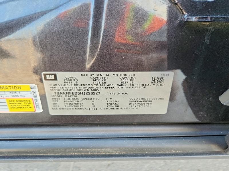 2017 CHEVROLET TRAVERSE LS 13