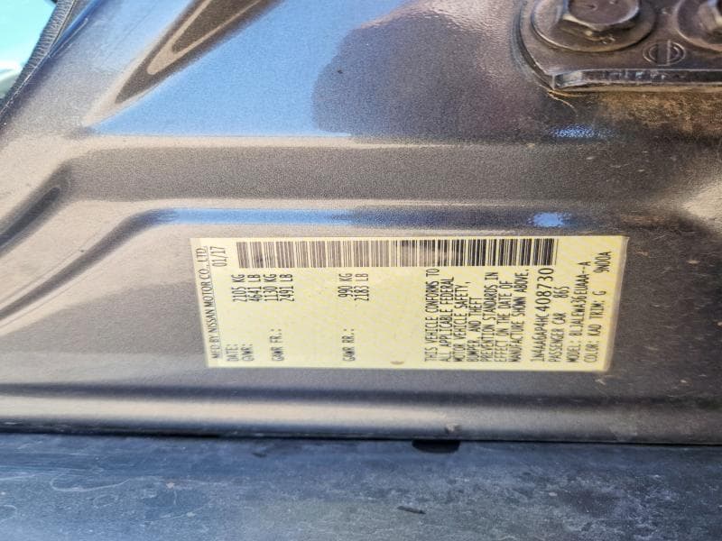 2017 NISSAN MAXIMA 3.5 SL 12