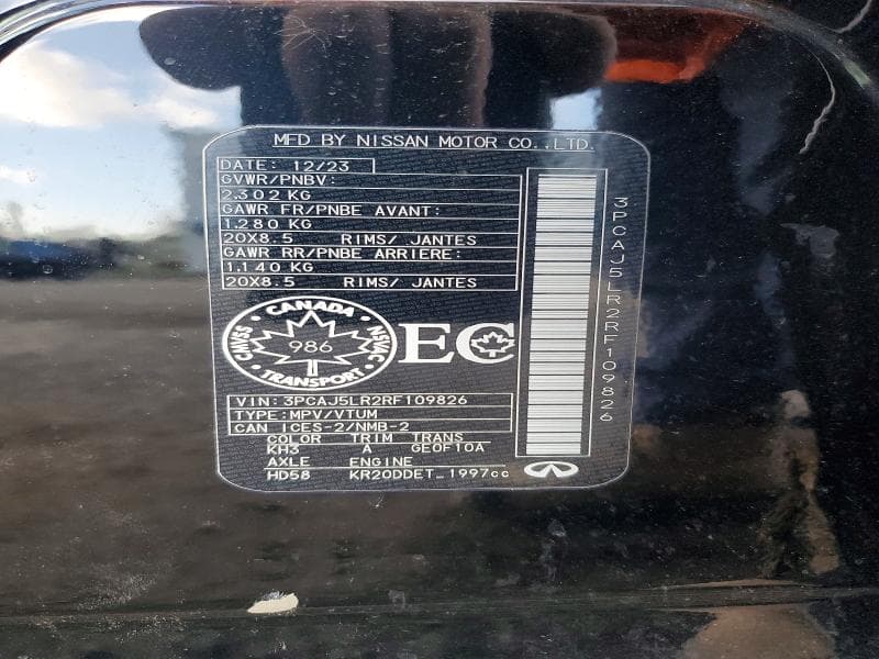 2024 INFINITI QX55 SENSORY 13