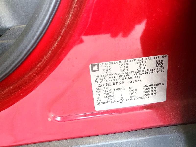 2018 GMC TERRAIN SLT 13