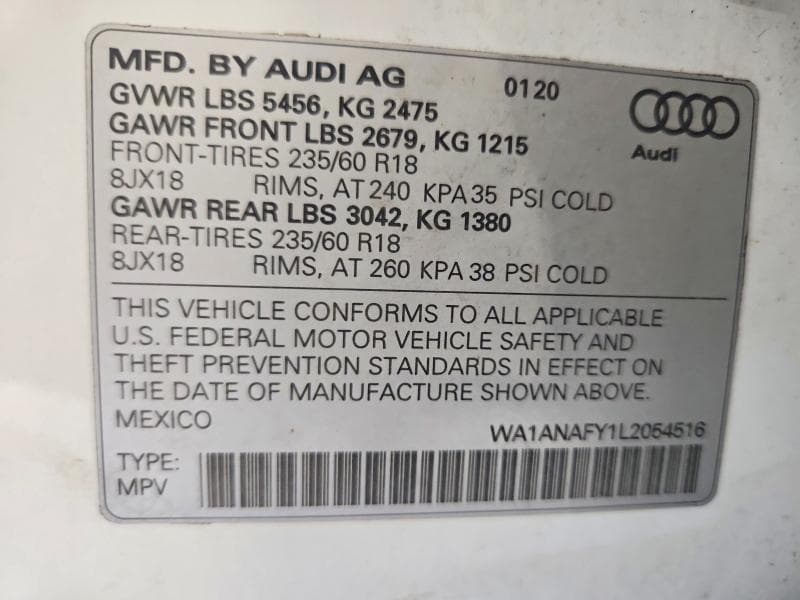 2020 AUDI Q5 PREMIUM 13