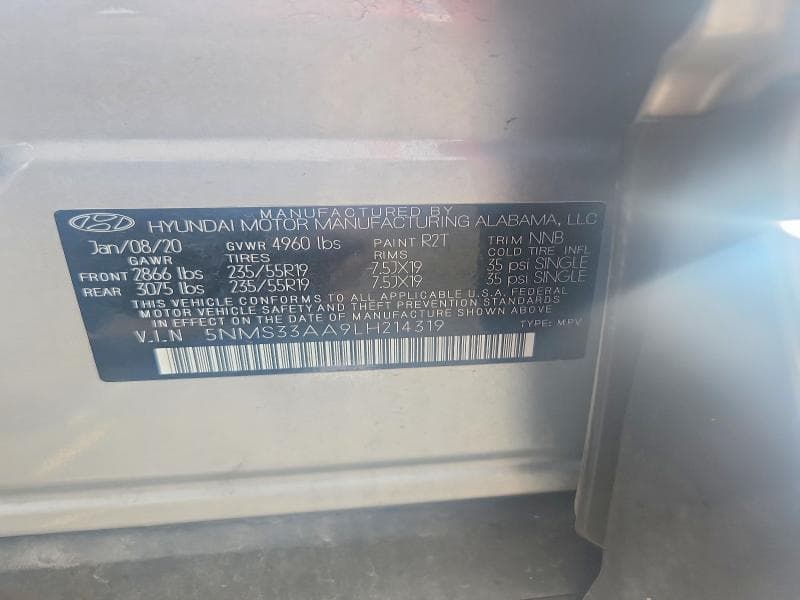 2020 HYUNDAI SANTA FE SEL 2.0T 13