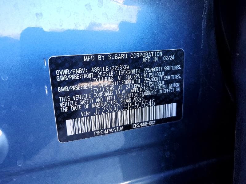 2024 SUBARU FORESTER PREMIUM 13