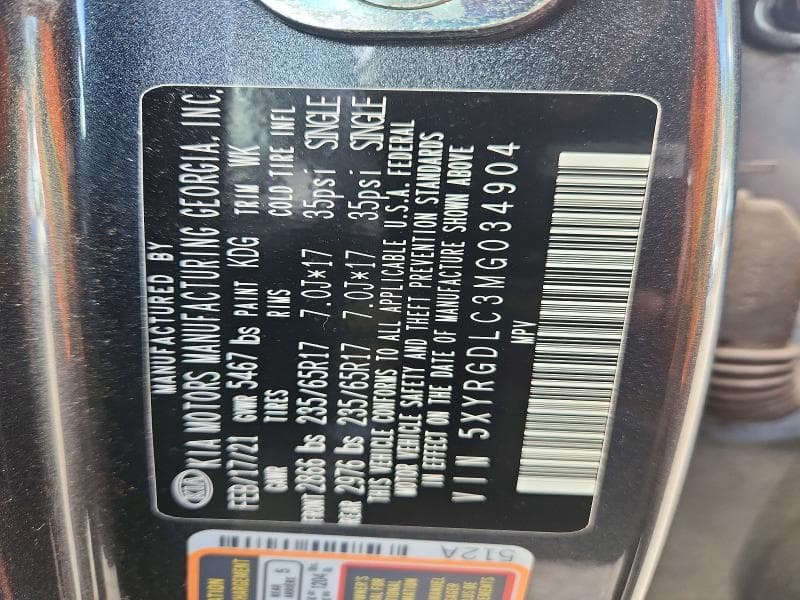 2021 KIA SORENTO LX 13