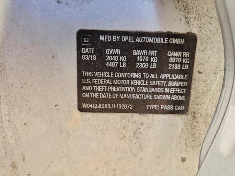 2018 BUICK REGAL PREFERRED 12