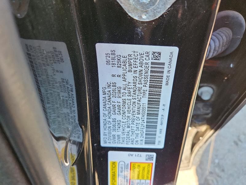 2026 HONDA CIVIC LX 12