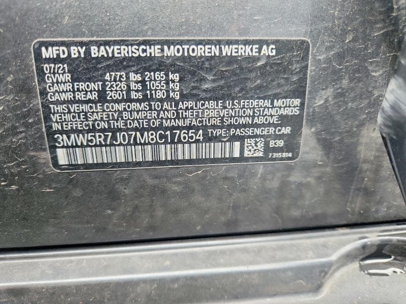 2021 BMW 330XI 12