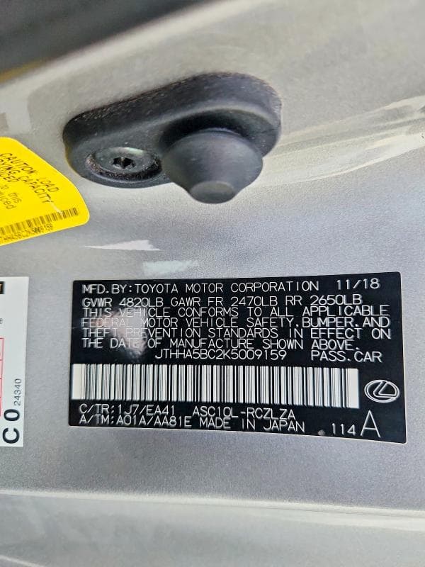 2019 LEXUS RC 300 12