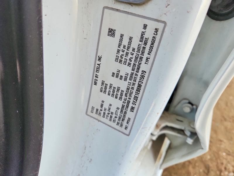 2022 TESLA MODEL 3 12