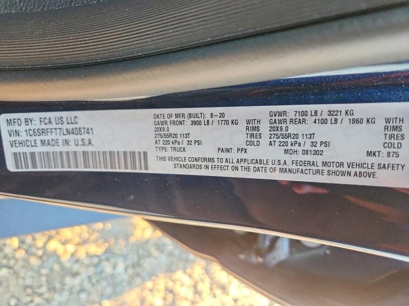 2020 RAM 1500 BIG HORN/LONE STAR 12