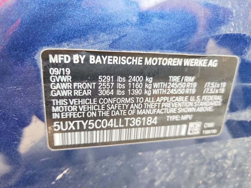 2020 BMW X3 XDRIVE30I 13