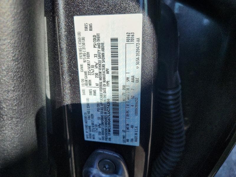 2020 FORD ESCAPE SE 14