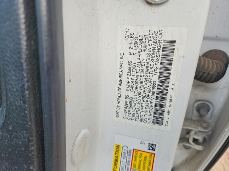 2018 HONDA ACCORD LX 12