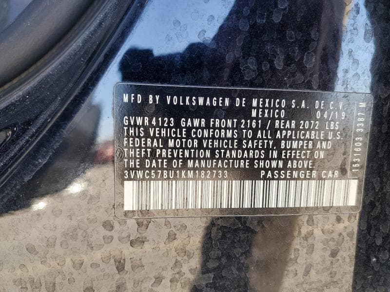 2019 VOLKSWAGEN JETTA S 12