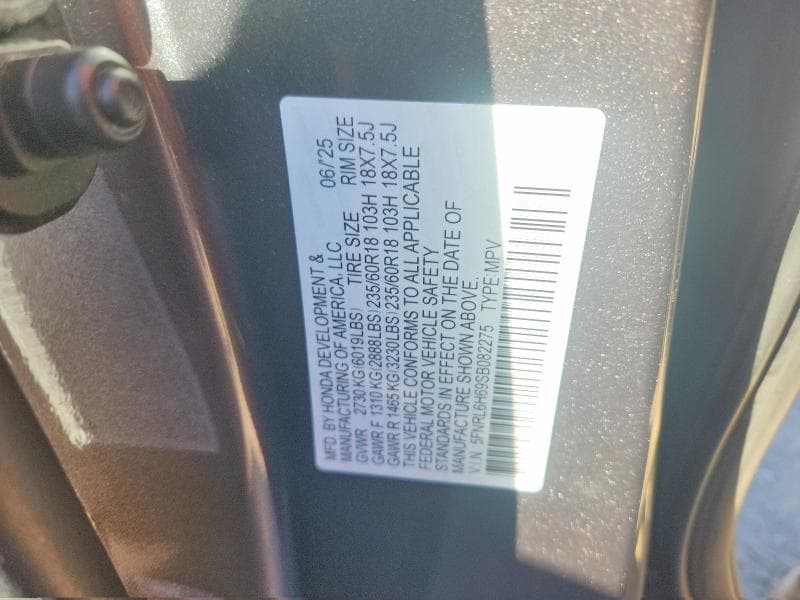 2025 HONDA ODYSSEY EXL 13