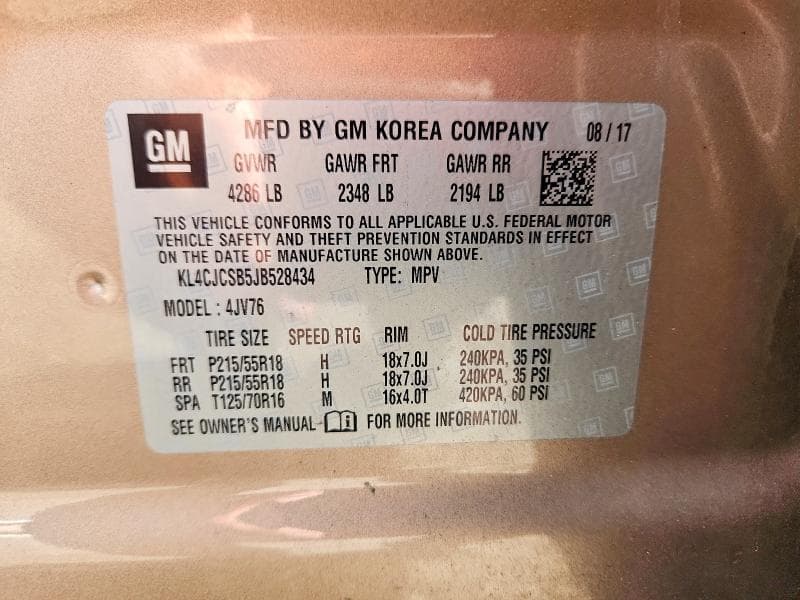 2018 BUICK ENCORE ESSENCE 13