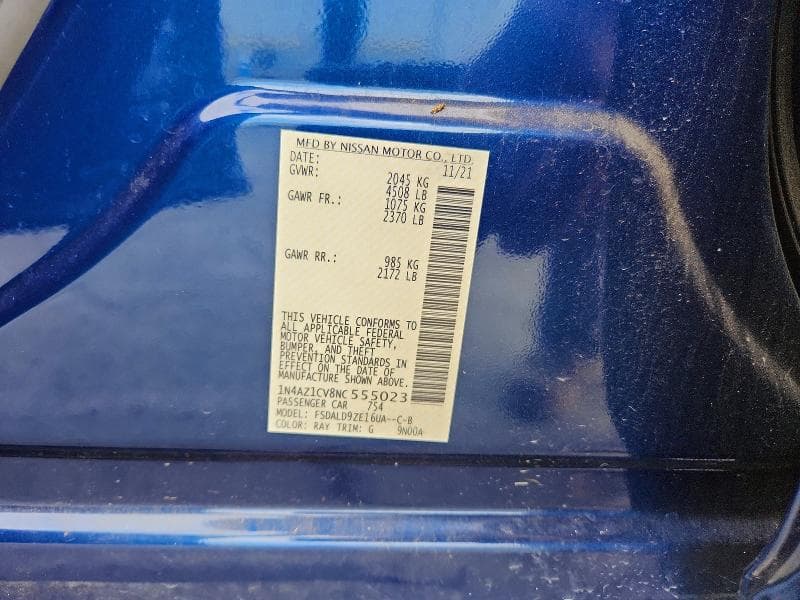 2022 NISSAN LEAF SV 12