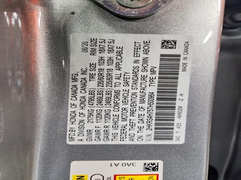 2026 HONDA CR-V EXL 14