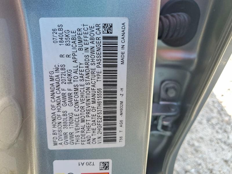 2026 HONDA CIVIC SPORT 12