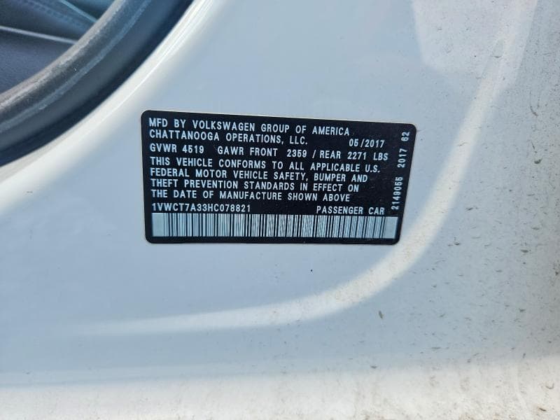 2017 VOLKSWAGEN PASSAT SEL PREMIUM 13