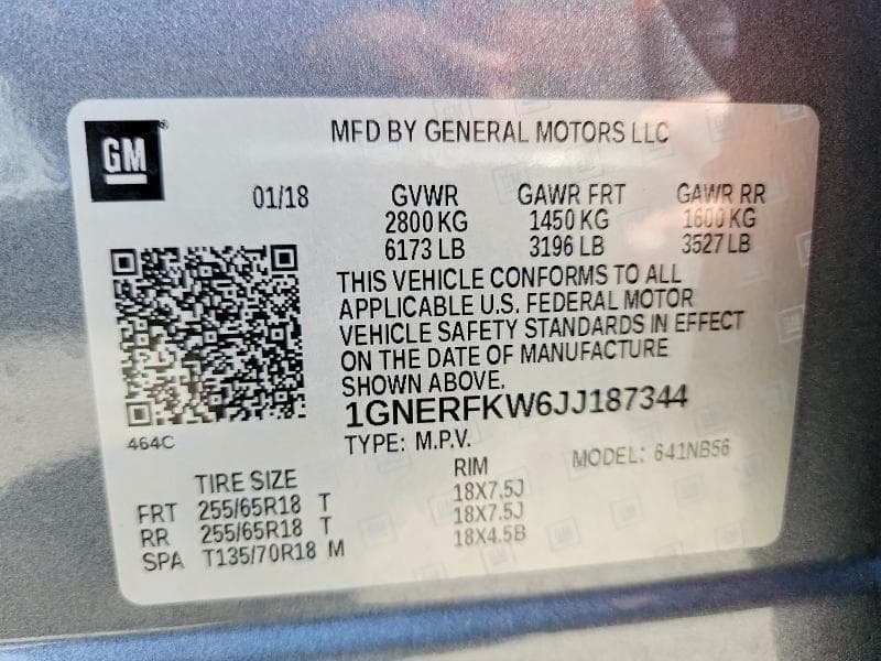 2018 CHEVROLET TRAVERSE LS 13