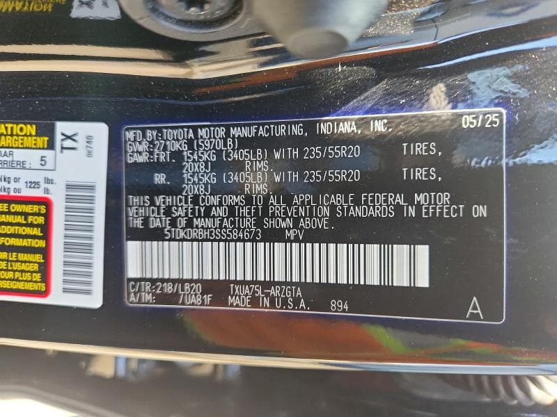 2025 TOYOTA HIGHLANDER LIMITED 14