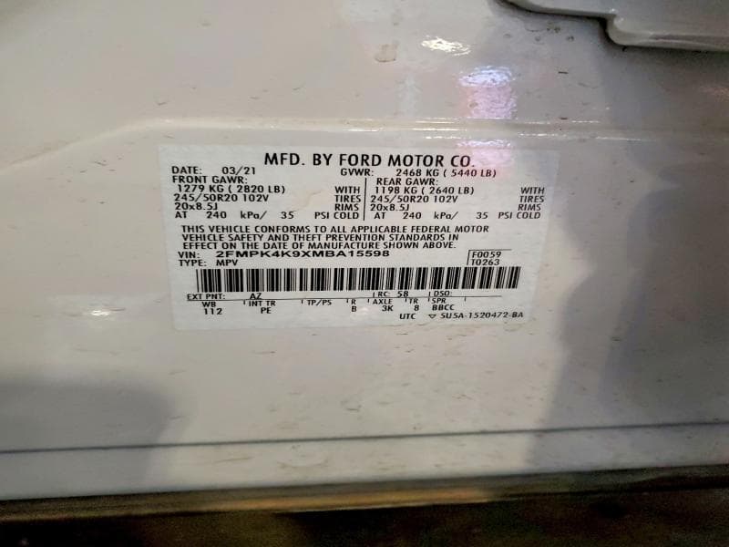 2021 FORD EDGE TITANIUM 14