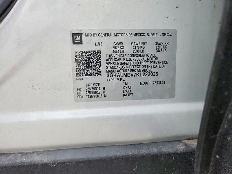 2019 GMC TERRAIN SLE 12