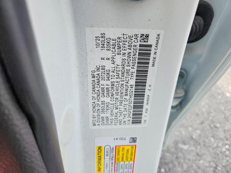 2026 HONDA CIVIC SPORT 12