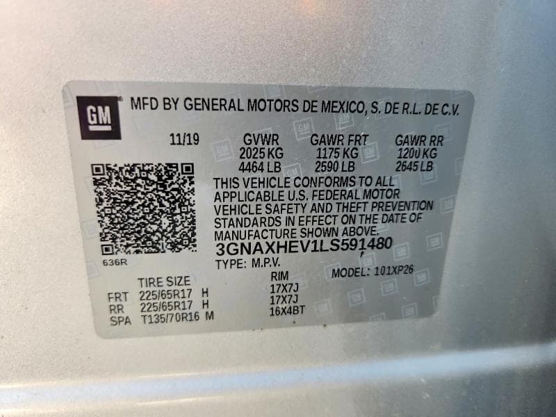 2020 CHEVROLET EQUINOX LS 13
