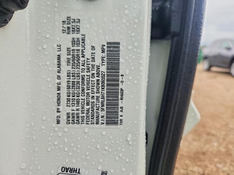 2019 HONDA ODYSSEY EXL 12