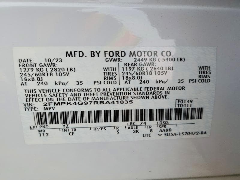 2024 FORD EDGE SE 14