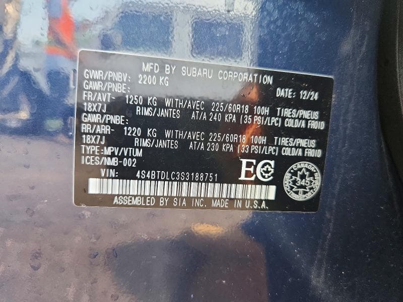 2025 SUBARU OUTBACK ONYX EDITION 14