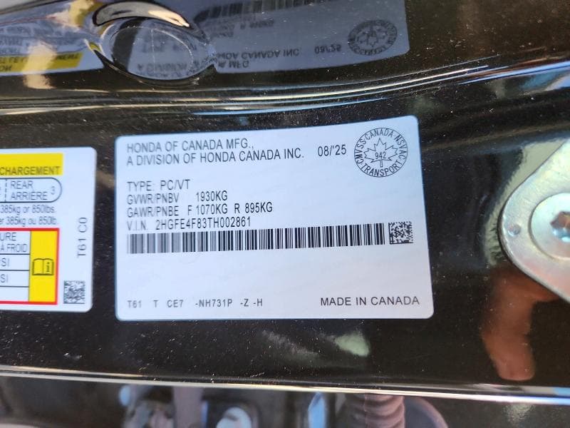 2026 HONDA CIVIC SPORT 12